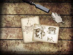 Dessins de Cabanes - Esprit Abane