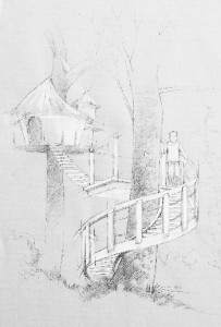 Dessin de cabane - Abane, Constructeur de Cabanes dans les Arbres