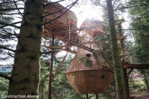 Cabanes sur pilotis à Bol d'Air dans les Vosges