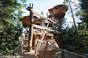 Cabanes sur pilotis à Bol d'Air dans les Vosges