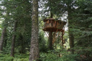 Cabanes dans les arbres en Auvergne - Meizou des Puys