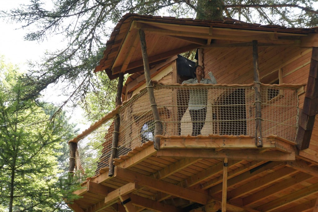 Cabanes dans les arbres en Auvergne - Meizou des Puys